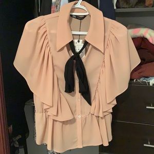 Zara - Pink Work Top